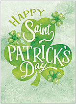 Watercolor St. Patrick's Day Card D1453U-Y